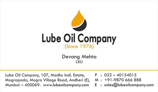 Lube Oil Company - Visiting Card