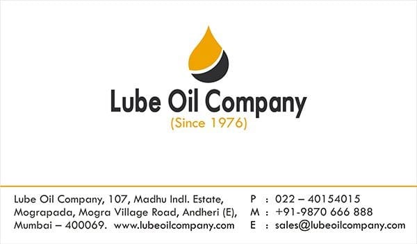 Lube Oil Company - Visiting Card